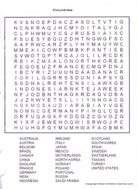 free word search printables