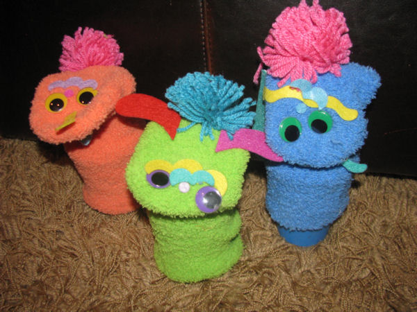 our own creative sock puppets